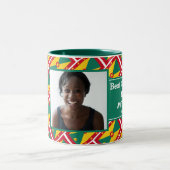 グ最高のレナディアンマパーソナライズされたム写真 ツートーンマグカップ (中央)