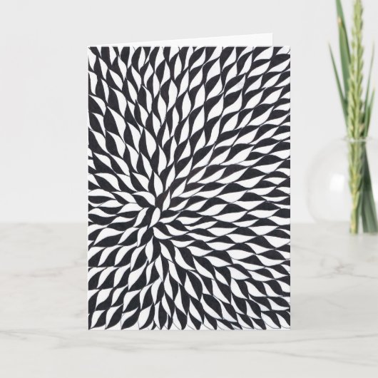 グ空白のリーティングカード白黒デザイン カード (正面)