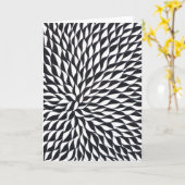 グ空白のリーティングカード白黒デザイン カード (黄色い花)