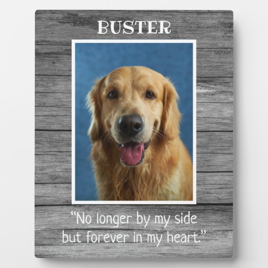 『グ素朴レーウッドドッグペット記念写真』 フォトプラーク (正面)