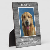 『グ素朴レーウッドドッグペット記念写真』 フォトプラーク (側面)