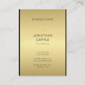 グ芸術的ラマエレガントル金ゴールドエリート 名刺 (裏面)