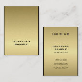 グ魅力的ラマエレガントル金ゴールドクール 名刺 (正面/裏面)