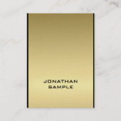 グ魅力的ラマエレガントル金ゴールドクール 名刺 (正面)