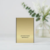 グ魅力的ラマエレガントル金ゴールドクール 名刺 (スタンド正面)