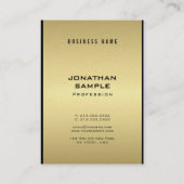 グ魅力的ラマエレガントル金ゴールドクール 名刺 (裏面)