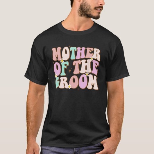 グ루ーヴィーな新婦の母のウェディングシャワー ママから Tシャツ (正面)