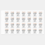 ケアの指示とサイズの正方形の白い衣服 ラベル (シート)