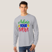 ケアを愛して Tシャツ (正面フル)