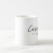 ケアギバーの愛の実践 パープルハートマグ コーヒーマグカップ (中央)