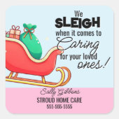 ケアギバー クリスマス クライアント シール (正面)