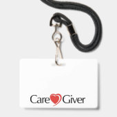 ケアギバー バッジ (ストラップ付き表面)