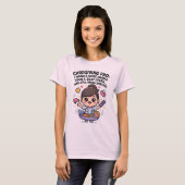 ケアギビングプロの面白いソープオペラドラマ Tシャツ (正面フル)