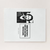 ケアヌリーヴス引用文シンプルホワイトBG ジグソーパズル (横)