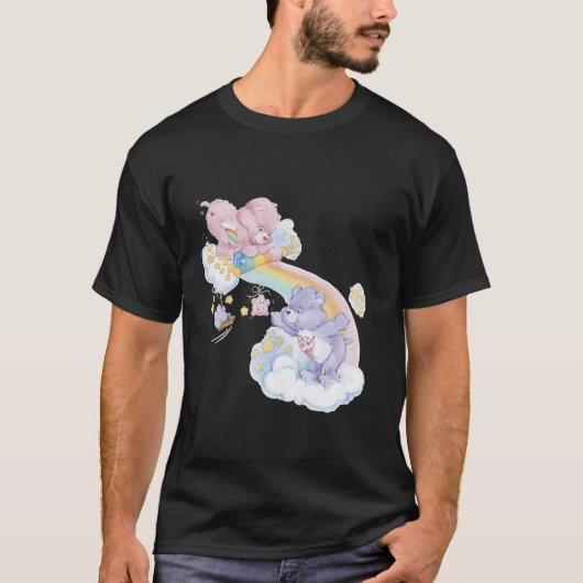 ケアベア チア＆シェア レインボー・ウォーターフォール Tシャツ (正面)