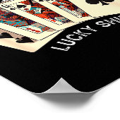 ケアラッキーシャツ ケアプレイヤー ギャンブル 面白い ケア ポスター (角)