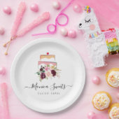 ケアリーのビジネス用ワテカラーフローラ ペーパープレート (パーティー)