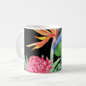 ケアロハ（黒） コーヒーマグカップ (正面左)