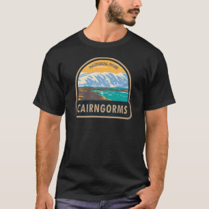 ケアンゴルムズ国立公園スコットランドロックエッチャチャン Tシャツ