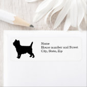 ケアンシルエット差出人住所ラベル ラベル (インサイチュ)