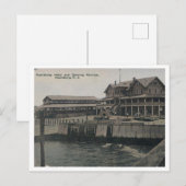 ケアンスバーグNJホテル踊りパビリオン1911ヴィンテージ ポストカード (正面/裏面)