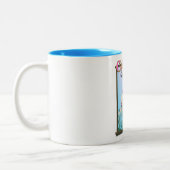 ケアンズオーストラリアホリデーポスター ツートーンマグカップ (左)