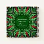 ケアンズバードウィングバタフライレシピ ノートブック (裏面)