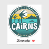 ケアンズファーノースQueenslandオーストラリアのステッカー シール (シート)