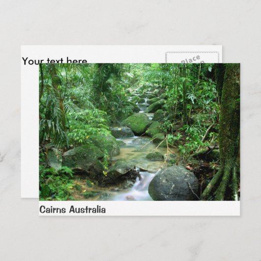 ケアンズフォレストクリーククイーンズランドオーストラリアポストカード ポストカード (正面/裏面)