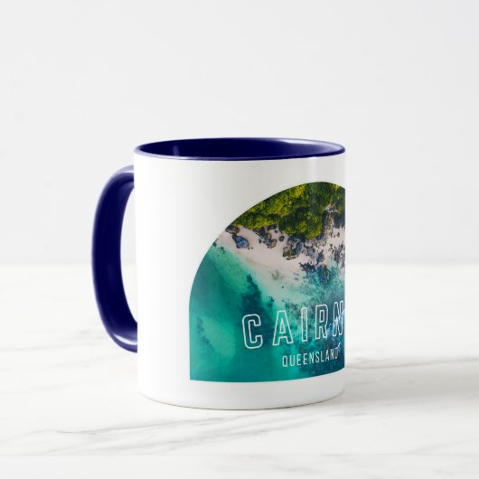 ケアンズ,クイーンズランドAustraliaシャツのお土産ギフト マグカップ (正面左)
