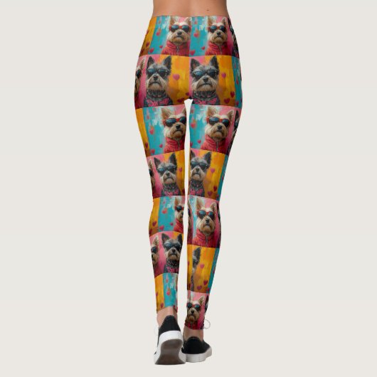 ケアンテリアウィズハートバラバレンタインデー レギンス (裏面)