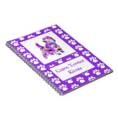 ケアンテリアキスかわいいドッグシルエットPPY&B ノートブック (右側)