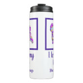 ケアンテリアキュートドッグシルエットPPY&B タンブラー (正面)