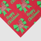 ケアンテリアクリスマスドッグ&バウ赤 薄葉紙 (詳細)