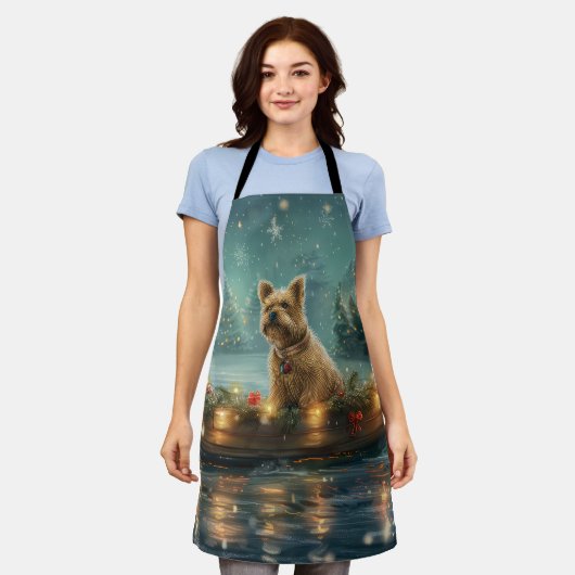 ケアンテリアクリスマスフェスティバル航海 エプロン (着用した状態)