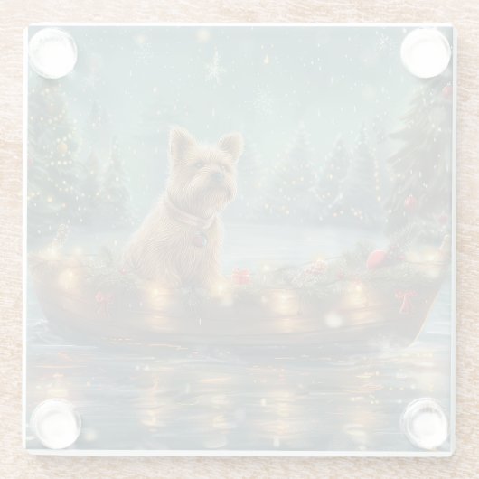 ケアンテリアクリスマスフェスティバル航海 ガラスコースター (裏面)