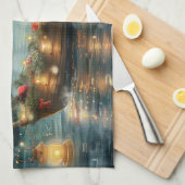 ケアンテリアクリスマスフェスティバル航海 キッチンタオル (四つ折り)