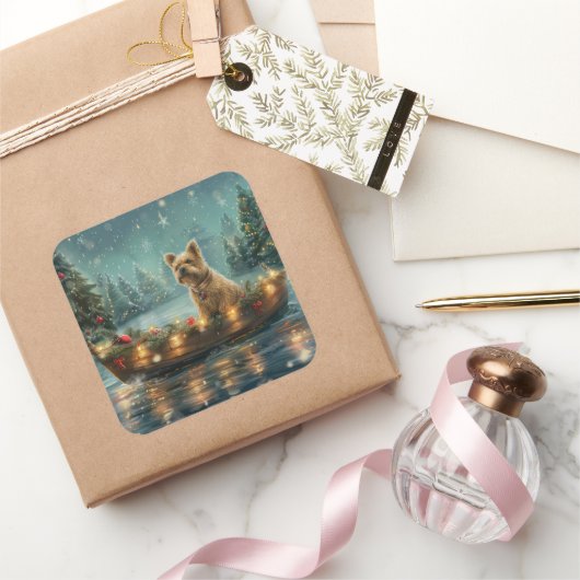 ケアンテリアクリスマスフェスティバル航海 スクエアシール (ギフト)