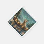 ケアンテリアクリスマスフェスティバル航海 スタンダードカクテルナプキン (角)