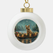 ケアンテリアクリスマスフェスティバル航海 セラミックボールオーナメント (正面)