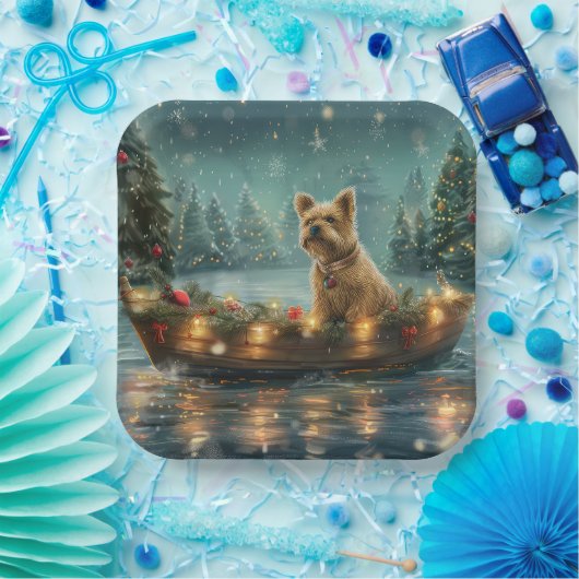 ケアンテリアクリスマスフェスティバル航海 ペーパープレート (パーティー)