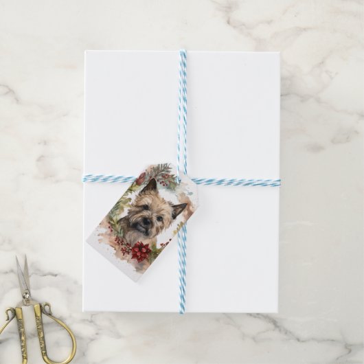 ケアンテリアクリスマスリースフェスティバルカップ ギフトタグ (より糸付き)