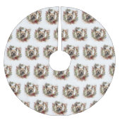 ケアンテリアクリスマスリースフェスティバルカップ ブラッシュドポリエステルツリースカート (正面)