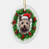 ケアンテリアクリスマスリース セラミックオーナメント (右)