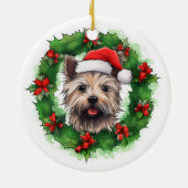 ケアンテリアクリスマスリース セラミックオーナメント (裏面)