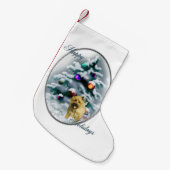 ケアンテリアクリスマス スモールクリスマスストッキング (正面 (吊り時))