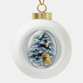 ケアンテリアクリスマス セラミックボールオーナメント