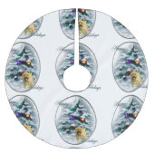 ケアンテリアクリスマス ブラッシュドポリエステルツリースカート (正面)