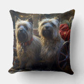 ケアンテリアスノウィースリークリスマスデコール クッション (正面)