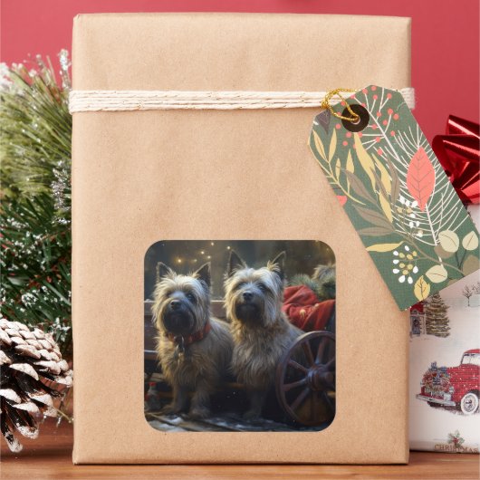 ケアンテリアスノウィースリークリスマスデコール スクエアシール (クリスマス)